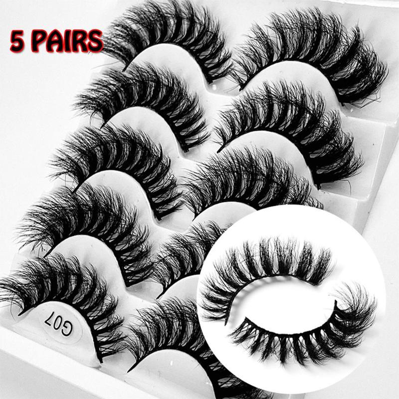 False Eyelashes 1/5Pairs Thick Messy Cross 8D Natural Soft Black Mink Hair Eye Lashes Makeup Tools Women Fake KoreanFalse
False Eyelashes 1/5Pairs Thick Messy Cross 8D Natural Soft Black Mink Hair Eye Lashes Makeup Tools Women Fake KoreanFalse