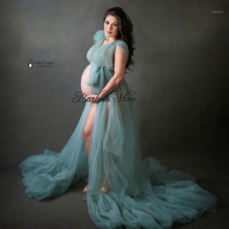 Casual Dresses Chic See Thru Blue Long Tulle Robe A-line Maternity Dress Pography V-neck Draped Ruffles Mesh Pregnant Women, Navy blue
Casual Dresses Chic See Thru Blue Long Tulle Robe A-line Maternity Dress Pography V-neck Draped Ruffles Mesh Pregnant Women, Navy blue