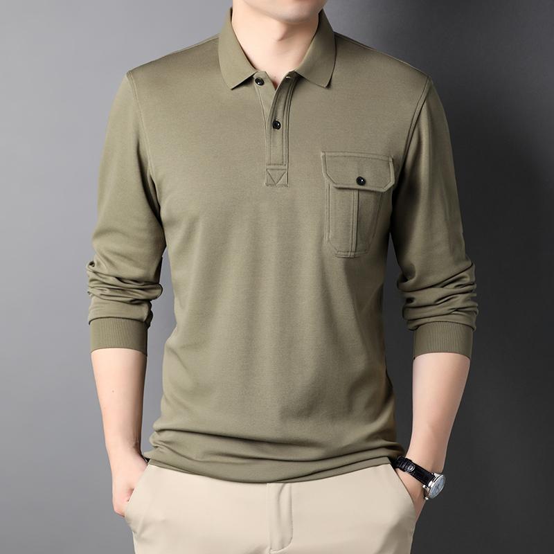 Men's Polos High Quality Cotton Shirt Men Long Sleeve Fashion Causal Solid Color Top Tees Comfortable Breathable MenMen's Men'sMen's, Army green
Men's Polos High Quality Cotton Shirt Men Long Sleeve Fashion Causal Solid Color Top Tees Comfortable Breathable MenMen's Men'sMen's, Army green