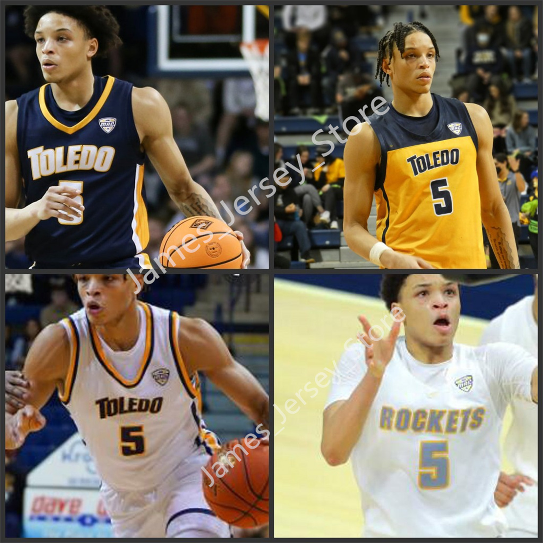 Ryan Rollins Basketball Jersey Toledo Basketball jerseys 2022 NCAA Custom School Stitched College Wears