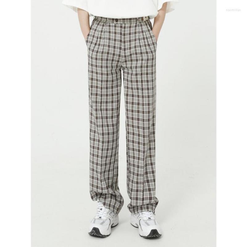Men's Pants Firmranch Summer Men/Women Classic Plaid Long Straight Thin Casual All Match Loose Japanese&Korean Style Suit TrousersMen's, Grey plaid
Men's Pants Firmranch Summer Men/Women Classic Plaid Long Straight Thin Casual All Match Loose Japanese&Korean Style Suit TrousersMen's, Grey plaid