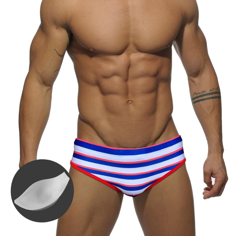 Men's Swimwear Men's Striped Swim Trunks European American Fashion Sexy With Push Pads Summer Beach Surf Quick Dry BikinisMen's, No push pad
Men's Swimwear Men's Striped Swim Trunks European American Fashion Sexy With Push Pads Summer Beach Surf Quick Dry BikinisMen's, No push pad