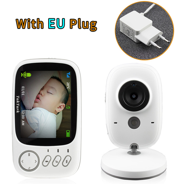 3.2 inch Wireless Video Color Baby Monitor portable Baby Nanny Security Camera IR LED Night Vision intercom