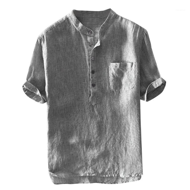 Fashion Mens Sweatshirt Autumn Button Casual Linen And Cotton Short Sleeve Top Blouse Drop 725 Men's Shirts
Fashion Mens Sweatshirt Autumn Button Casual Linen And Cotton Short Sleeve Top Blouse Drop 725 Men's Shirts