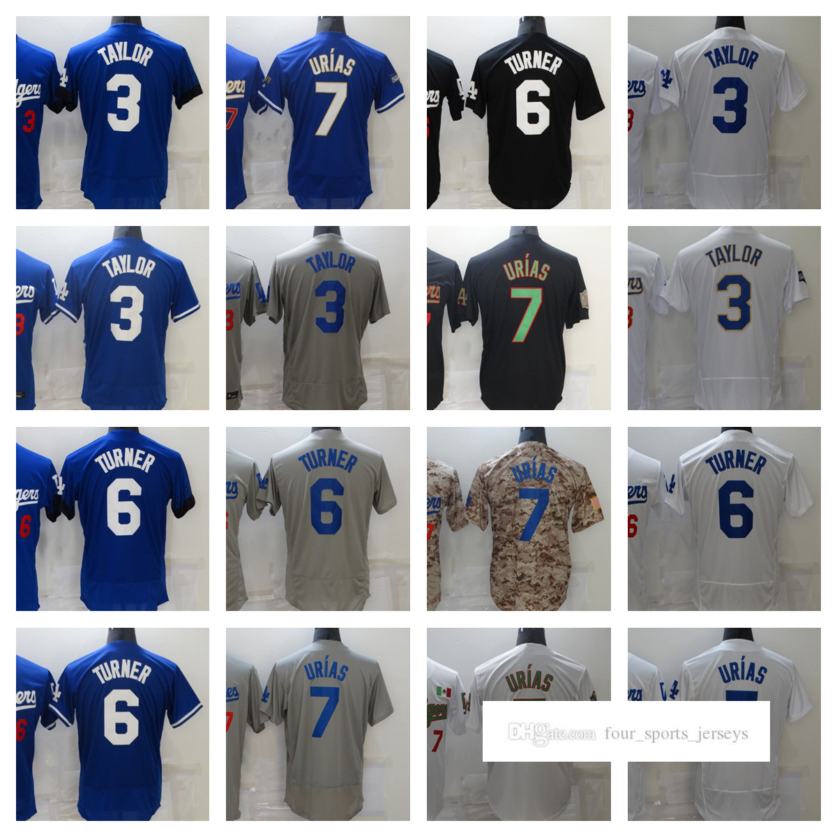Los Angeles 7 Julio Urias Baseball Jersey Dodgers City 3 Chris Taylor 6 Trea Turner Blank Stitched Jerseys Men Women Youth Size S--XXXL, As picture
Los Angeles 7 Julio Urias Baseball Jersey Dodgers City 3 Chris Taylor 6 Trea Turner Blank Stitched Jerseys Men Women Youth Size S--XXXL, As picture