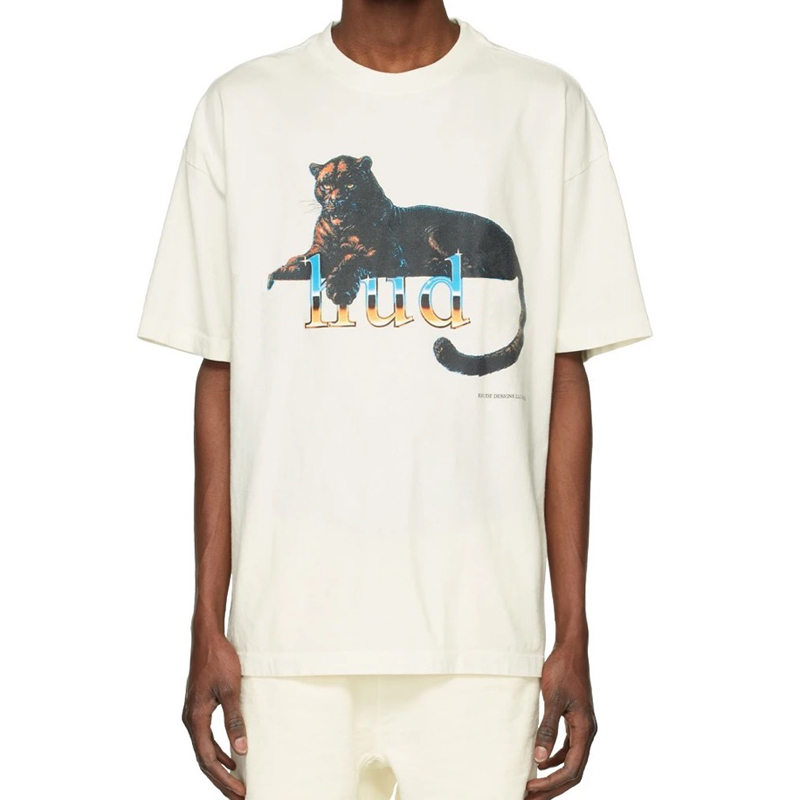 22SS RH panther printed Tee letter Short-sleeved T-shirt Fashion Man Women vintage T-shirt FZTX552, Beige
22SS RH panther printed Tee letter Short-sleeved T-shirt Fashion Man Women vintage T-shirt FZTX552, Beige
