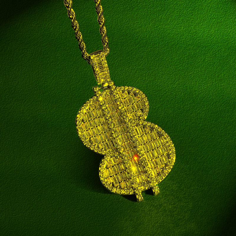 Pendant Necklaces Iced Out Dollar Sign Necklace For Men Women Bling Baguette Cubic Zirconia Hip Hop JewelryPendant
Pendant Necklaces Iced Out Dollar Sign Necklace For Men Women Bling Baguette Cubic Zirconia Hip Hop JewelryPendant
