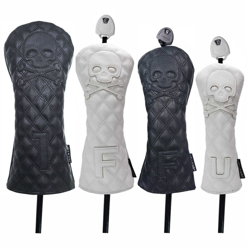 Golf Headcover Skull Driver Fairway Hybird Wood Head Cover Set PU Leather Waterproof Soft Durable Golf Woods Club Accessories 220620
Golf Headcover Skull Driver Fairway Hybird Wood Head Cover Set PU Leather Waterproof Soft Durable Golf Woods Club Accessories 220620