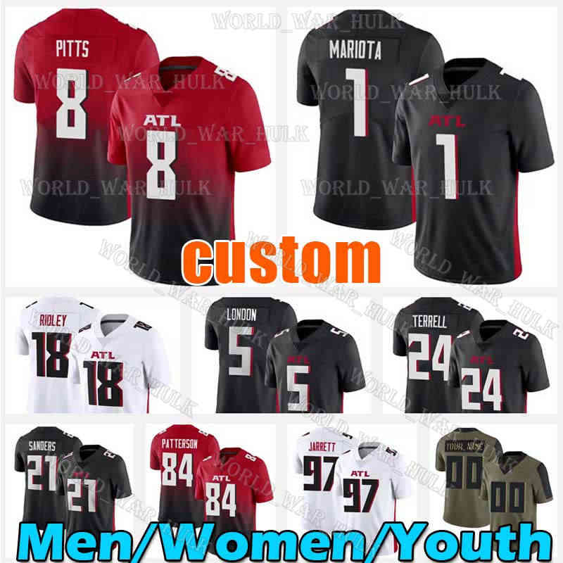 8 Kyle Pitts Jersey Drake London Marcus Mariota Desmond Ridder A.J. Terrell Grady Jarrett Ridley Atlantas Falcon Deion Jones Sanders Cordarrelle Patterson Auden Tate, Custom men (l y)
8 Kyle Pitts Jersey Drake London Marcus Mariota Desmond Ridder A.J. Terrell Grady Jarrett Ridley Atlantas Falcon Deion Jones Sanders Cordarrelle Patterson Auden Tate, Custom men (l y)
