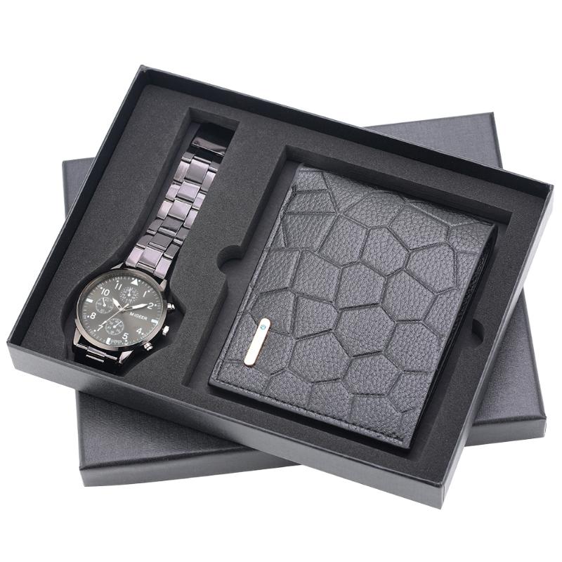 Wristwatches Men Watch Wallet Set Black Quartz Digital Dial Stainless Steel Strap Fold Buckle Leather Purse Gift Box For Husband MaleWristwa, Watch wallet set b
Wristwatches Men Watch Wallet Set Black Quartz Digital Dial Stainless Steel Strap Fold Buckle Leather Purse Gift Box For Husband MaleWristwa, Watch wallet set b