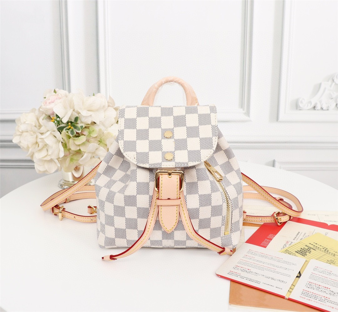 GGs LVs louiseity viutonity LOUISS VUTTONS Sperone BB Backpack Luxury Designer Mini School Bags Genuine Leather Small Schoolbag Ladies Mobile Phone Purse, White plaid
GGs LVs louiseity viutonity LOUISS VUTTONS Sperone BB Backpack Luxury Designer Mini School Bags Genuine Leather Small Schoolbag Ladies Mobile Phone Purse, White plaid