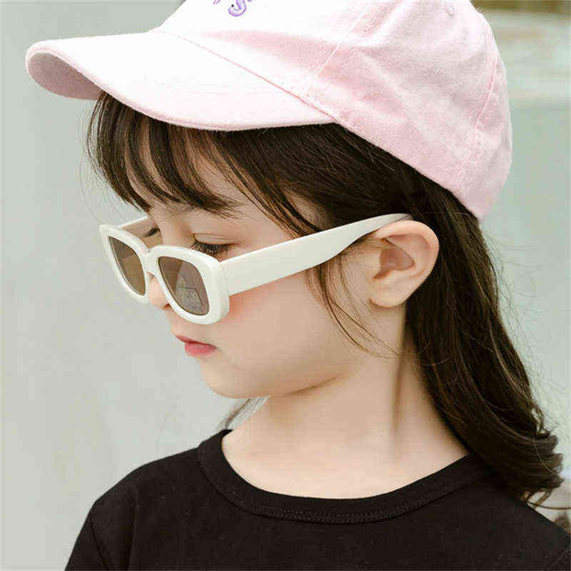 2022 Small Sunglasses For Children Boy Girls Square Frame Fashion Gift Sun Glasses Kids Baby UV400 Protection Eyewear Y220624 Z260305