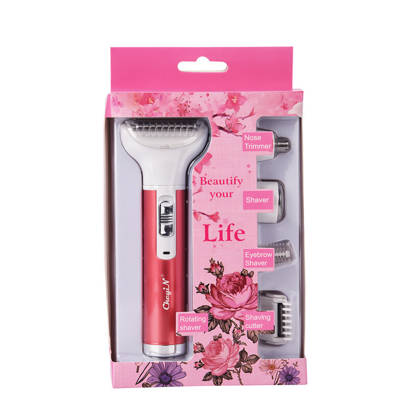 5 in 1 Women Epilator Female Eyebrow Trimmer Lady Shaver For Hair Removal Shaving Machine Face depilador Bikini Depilatory P40 220323
