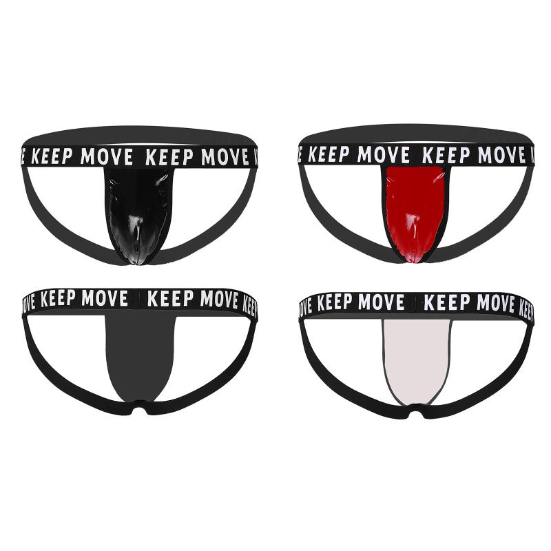 Underpants Latex Patent Leather Bulge Pouch Underwear Man Lingerie Briefs Low Rise Letter Printing Open BuUnderpants Wetlook G-string, Black;white
Underpants Latex Patent Leather Bulge Pouch Underwear Man Lingerie Briefs Low Rise Letter Printing Open BuUnderpants Wetlook G-string, Black;white