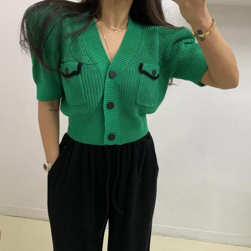 Women's Jackets South Korea French Idyllic STYLE INS Summer Glamour Elegant Nail Button Pocket V Collar Knit JacketWomen's, Black
Women's Jackets South Korea French Idyllic STYLE INS Summer Glamour Elegant Nail Button Pocket V Collar Knit JacketWomen's, Black