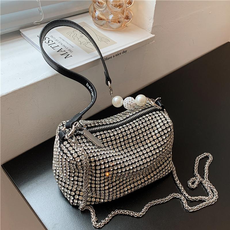 Evening Bags Upgrade 2022 Women Shoulder Handbag Shiny Hobo-bag Messenger Bag Korean Designer Diamond ForEvening EveningEvening, Black
Evening Bags Upgrade 2022 Women Shoulder Handbag Shiny Hobo-bag Messenger Bag Korean Designer Diamond ForEvening EveningEvening, Black