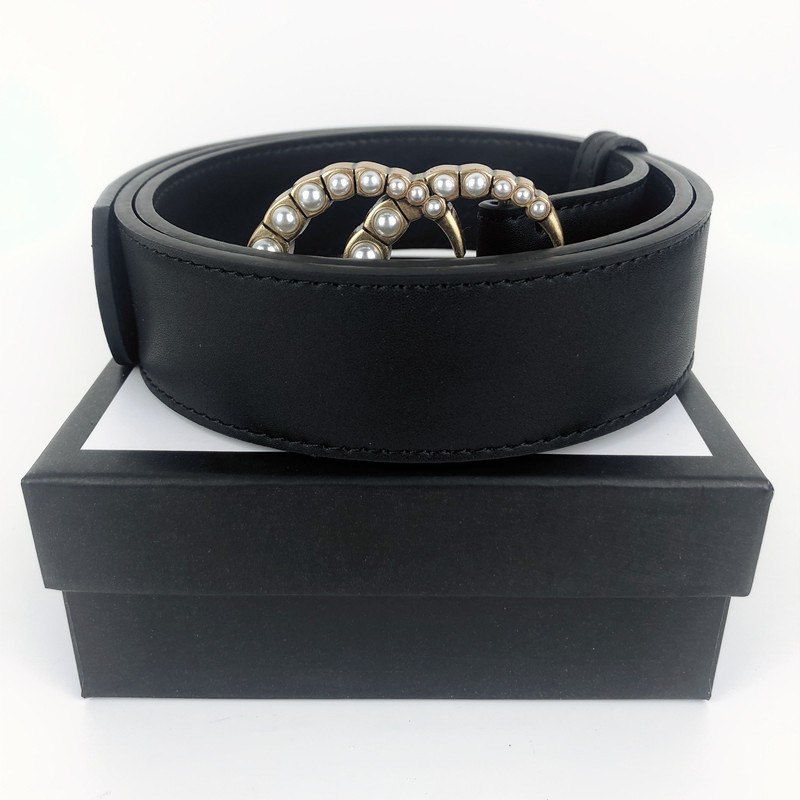 High quality Fashion Womens Men Designers Belts Leather Black Bronze Buckle Classic Casual Pearl Belt Width 3.8cm With Box
High quality Fashion Womens Men Designers Belts Leather Black Bronze Buckle Classic Casual Pearl Belt Width 3.8cm With Box