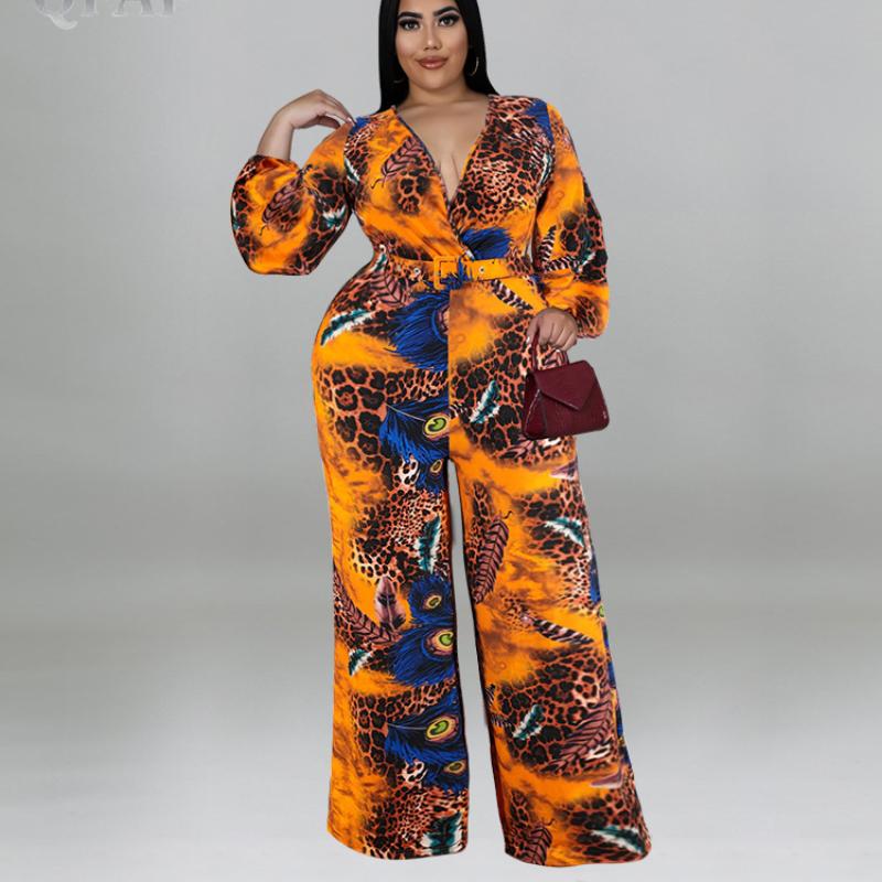 Women's Plus Size Pants Women Elegant Sashes Waist Long Sleeve Deep V-neck Peacock Jumpsuit 2022 Summer One Piece Set Overall PlaysuitWomen', Brown
Women's Plus Size Pants Women Elegant Sashes Waist Long Sleeve Deep V-neck Peacock Jumpsuit 2022 Summer One Piece Set Overall PlaysuitWomen', Brown