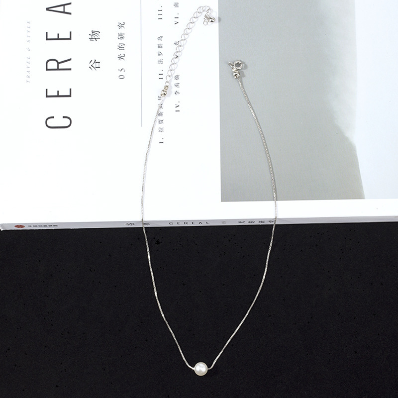 Pearl Necklace Female Clavicle Chain Chic Net Red Simple Fashion Temperament Versatile Short Single Pearl Pendant
Pearl Necklace Female Clavicle Chain Chic Net Red Simple Fashion Temperament Versatile Short Single Pearl Pendant