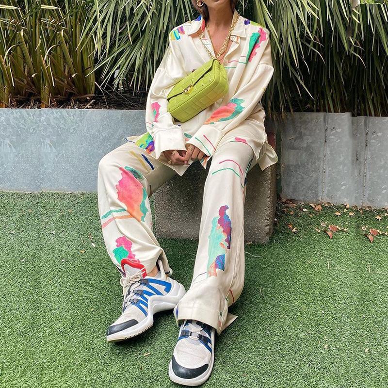 Women' Two Piece Pants Vintage Tie-dye Print Lady Set Casual Long Sleeve Homewear Outfit Women Fashion Single Breasted Top+Wide Leg Pant Su, 01
Women' Two Piece Pants Vintage Tie-dye Print Lady Set Casual Long Sleeve Homewear Outfit Women Fashion Single Breasted Top+Wide Leg Pant Su, 01