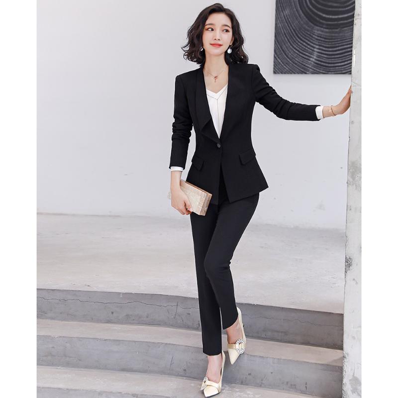 Women' Two Piece Pants Autumn Black Blue Elegant Office Work Wear Pant Suits OL 2 Sets Jacket & Trousers Suit Plus Size -4XLWomen, Blue skirt set
Women' Two Piece Pants Autumn Black Blue Elegant Office Work Wear Pant Suits OL 2 Sets Jacket & Trousers Suit Plus Size -4XLWomen, Blue skirt set