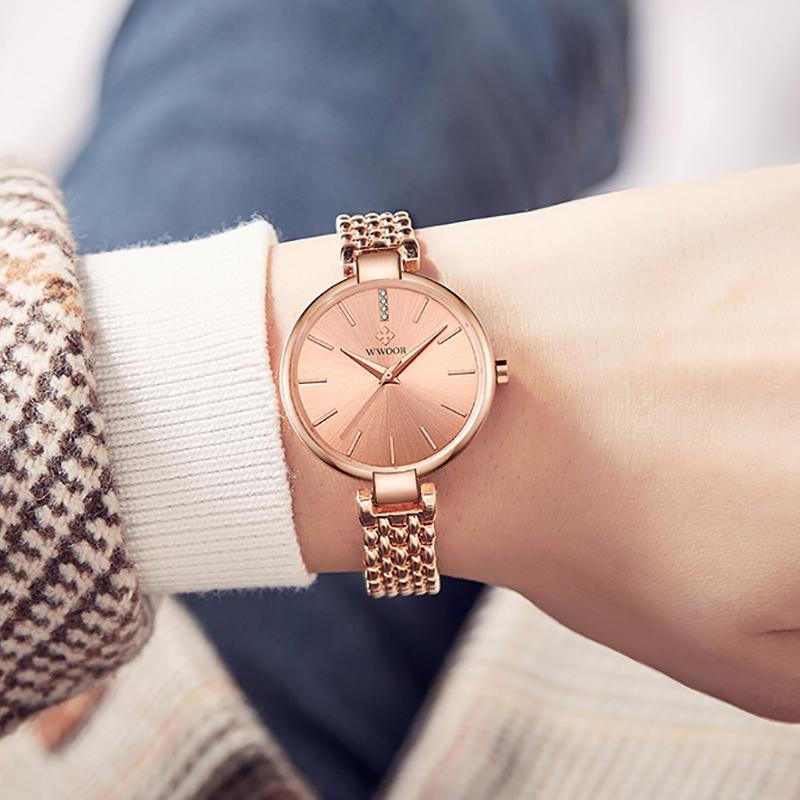 Wristwatches 2022 WWOOR Women Watch Quartz Rose Gold Bracelet For Relogio Feminino Stylish Luxury Diamond Wrist Ladies Gift, Silver
Wristwatches 2022 WWOOR Women Watch Quartz Rose Gold Bracelet For Relogio Feminino Stylish Luxury Diamond Wrist Ladies Gift, Silver