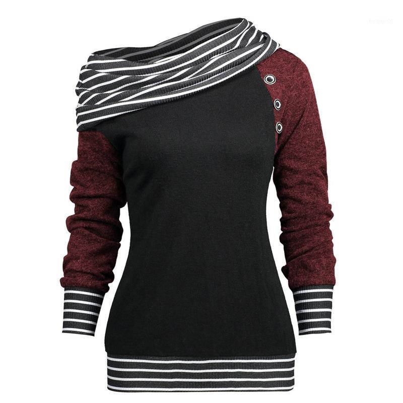 Women Hoodies Skew Neck Long Sleeve Stripe Pullover Buttons Harajuku Sweatshirt Female Autumn Jumper Casual Women's & Sweatshirts, Wine
Women Hoodies Skew Neck Long Sleeve Stripe Pullover Buttons Harajuku Sweatshirt Female Autumn Jumper Casual Women's & Sweatshirts, Wine