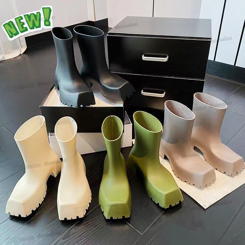 2022 luxury design Trooper rubber boots Paris square toes rain boot Chunky design women Coarse tooth outsole Wear-resistant waterproof 5mm arch matte black beige, Shoesalon
2022 luxury design Trooper rubber boots Paris square toes rain boot Chunky design women Coarse tooth outsole Wear-resistant waterproof 5mm arch matte black beige, Shoesalon