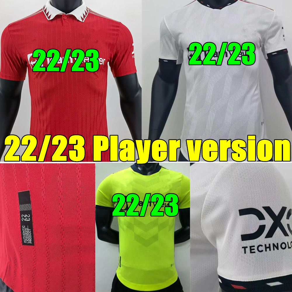 22 23 MANCHESTER SANCHO soccer jerseys UNITEDS Player version MAN BRUNO FERNANDES RASHFORD UTD football shirts 2022 2023 FRED CAVANI set uniform, Away
22 23 MANCHESTER SANCHO soccer jerseys UNITEDS Player version MAN BRUNO FERNANDES RASHFORD UTD football shirts 2022 2023 FRED CAVANI set uniform, Away