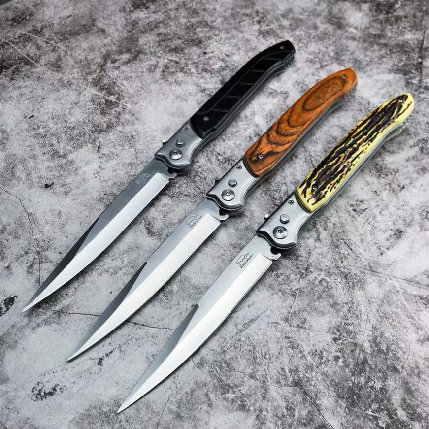 Russian semi-automatic Tactics long Folding Knife 420 steel blade 3 colors handle bayonet Automatic Knives integration outdoor sur242r
Russian semi-automatic Tactics long Folding Knife 420 steel blade 3 colors handle bayonet Automatic Knives integration outdoor sur242r