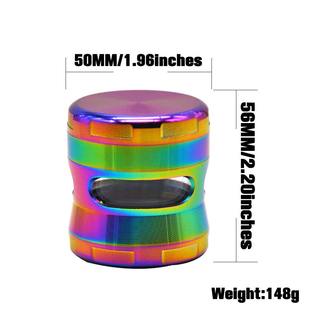 Smoking Accessories Alloy Metal Rainbow Grinder 50MM 4 Piece Sharp Diamond Teeth Rainbow
Smoking Accessories Alloy Metal Rainbow Grinder 50MM 4 Piece Sharp Diamond Teeth Rainbow