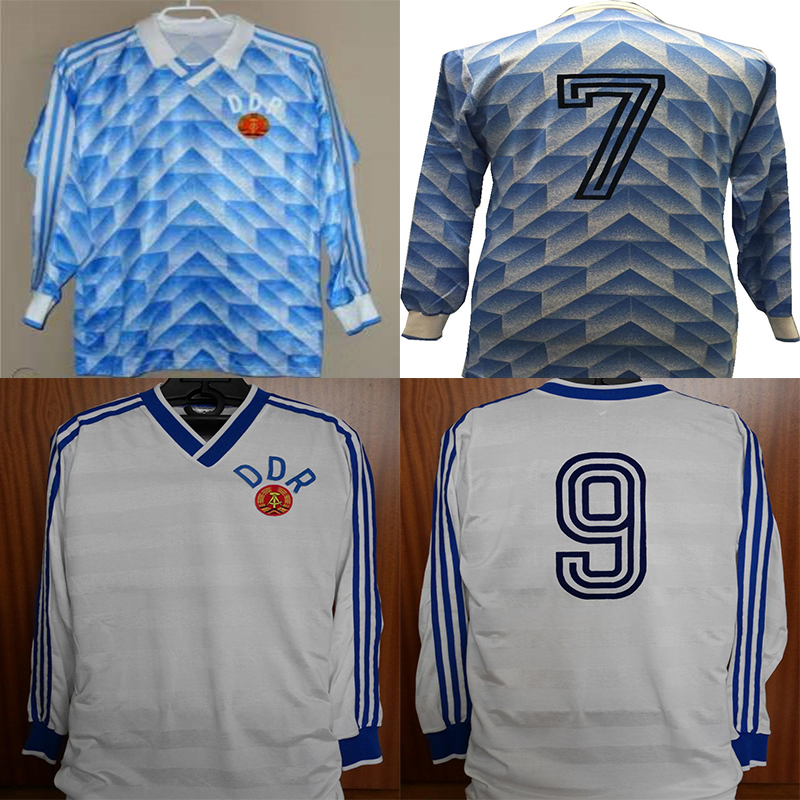 1988 1990 DDR retro soccer jerseys 88 90 EAST gerMa Stubner Kirsten Sammer Andreas Thom Thomas Doll classic vintage football shirt Men Maillot Foot Jersey Long Sleeve, 88 blue long sleeve
1988 1990 DDR retro soccer jerseys 88 90 EAST gerMa Stubner Kirsten Sammer Andreas Thom Thomas Doll classic vintage football shirt Men Maillot Foot Jersey Long Sleeve, 88 blue long sleeve