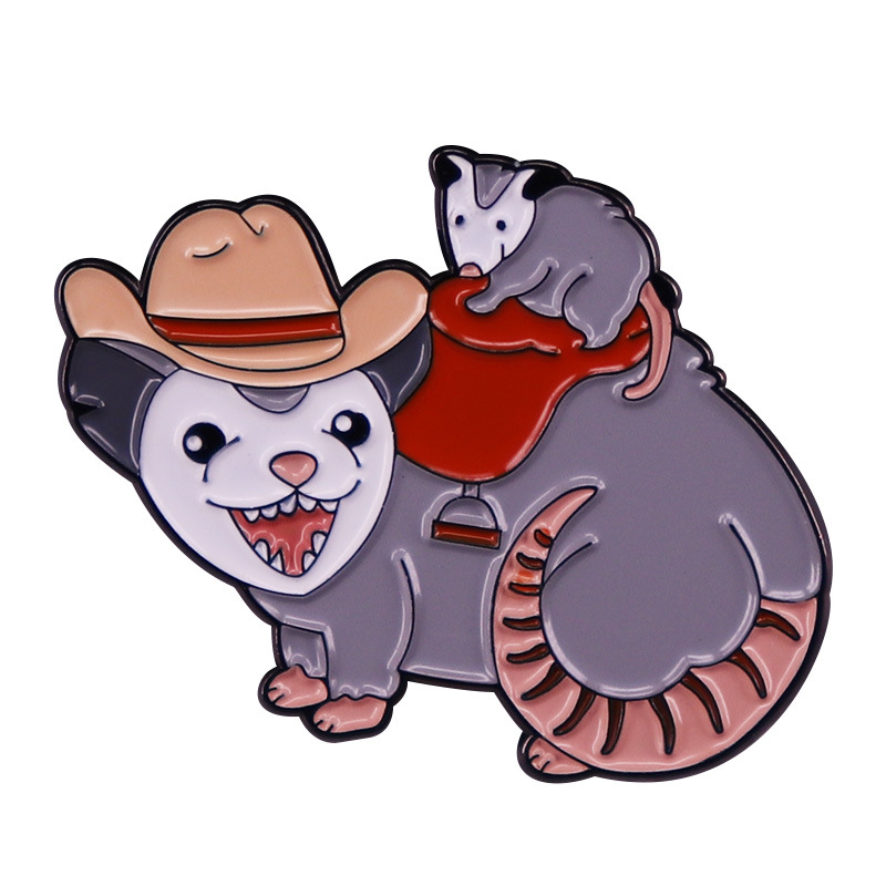 Cute Cartoon Cowboy Possum Brooches for Clothes Enamel Pins Badges Lapel Pins for Backpacks Jewelry Accessories Kids Gifts, As picture
Cute Cartoon Cowboy Possum Brooches for Clothes Enamel Pins Badges Lapel Pins for Backpacks Jewelry Accessories Kids Gifts, As picture