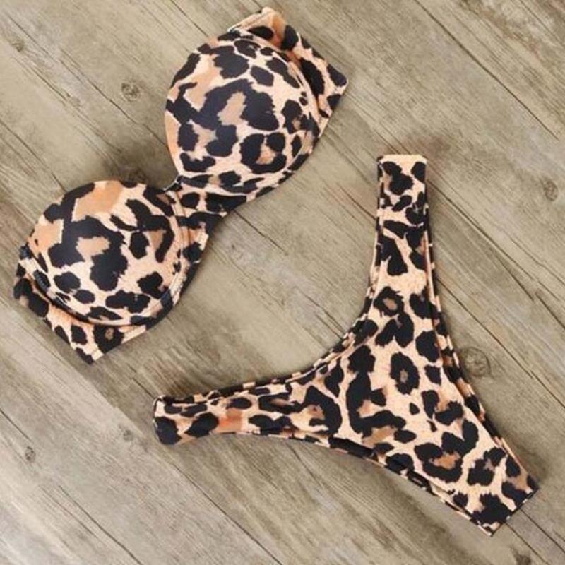 Bikini Women Swimsuit Leopard Brazilian Set Push Up Bathing Suit Female Summer Beach Wear Biquini, Color1
Bikini Women Swimsuit Leopard Brazilian Set Push Up Bathing Suit Female Summer Beach Wear Biquini, Color1