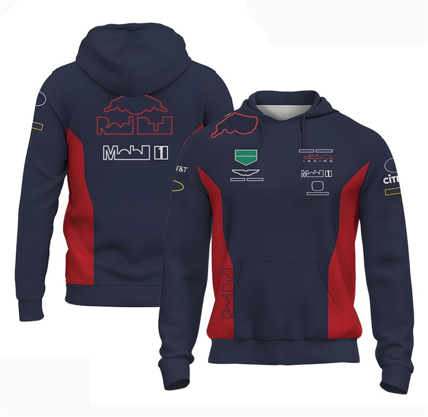 2023 F1 Formula 1 Team Zip Up Hoodie Racing Jacket Sweatshirt Spring Autumn Men's Oversized Hoodies Motocross Jersey Tops free shipping