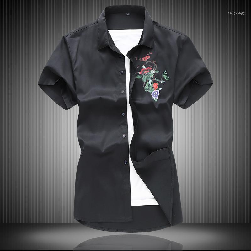 Summer Men's Clothing Fashion Shirts Short Sleeve Casual Shirt,Mens Slim Fit Shirt Men Size -5XL, Black
Summer Men's Clothing Fashion Shirts Short Sleeve Casual Shirt,Mens Slim Fit Shirt Men Size -5XL, Black