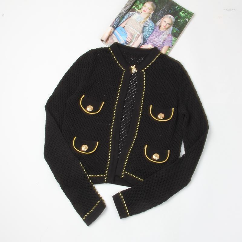 Women' Sweaters 2022 Black Gold Buckle British Knitted Cardigan Short Woman Autumn Winter Hollowed Sweater Shawl Coat Jemi22, See chart
Women' Sweaters 2022 Black Gold Buckle British Knitted Cardigan Short Woman Autumn Winter Hollowed Sweater Shawl Coat Jemi22, See chart