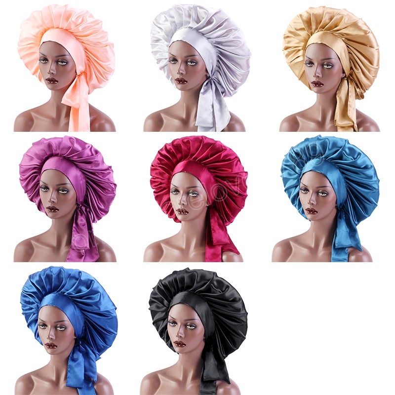 Extra Large Satin Bonnet With Long Tied Band Night Sleep Hat Styling Cap For Women Curly Hair Headwrap Head Care Chemo Cap, Mixed color
Extra Large Satin Bonnet With Long Tied Band Night Sleep Hat Styling Cap For Women Curly Hair Headwrap Head Care Chemo Cap, Mixed color