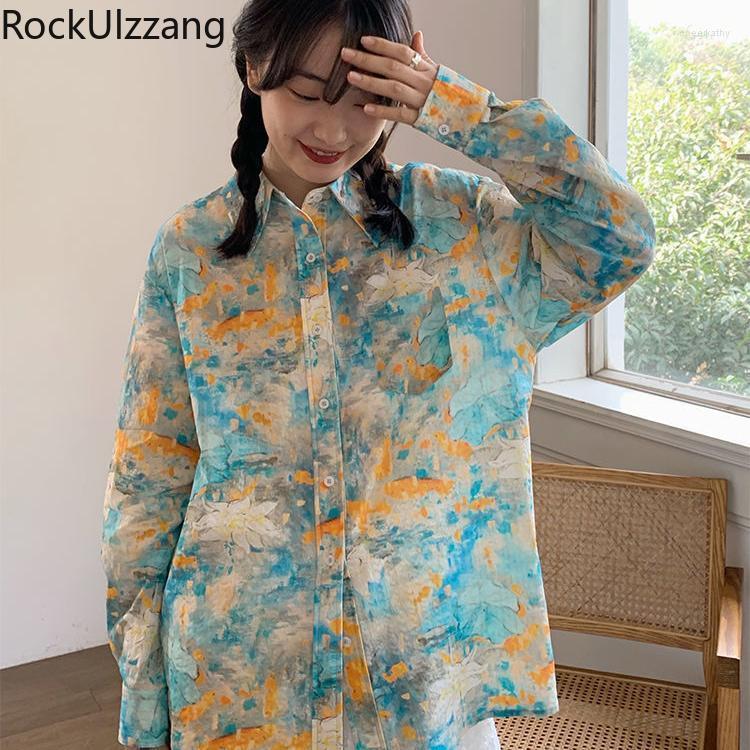 Women's Blouses & Shirts Ink Painting Tie Dye Graffiti Printed Long Sleeve Button Up Shirt Loose Blouse Korean Clothing Fall Blusas Women La, As photo
Women's Blouses & Shirts Ink Painting Tie Dye Graffiti Printed Long Sleeve Button Up Shirt Loose Blouse Korean Clothing Fall Blusas Women La, As photo