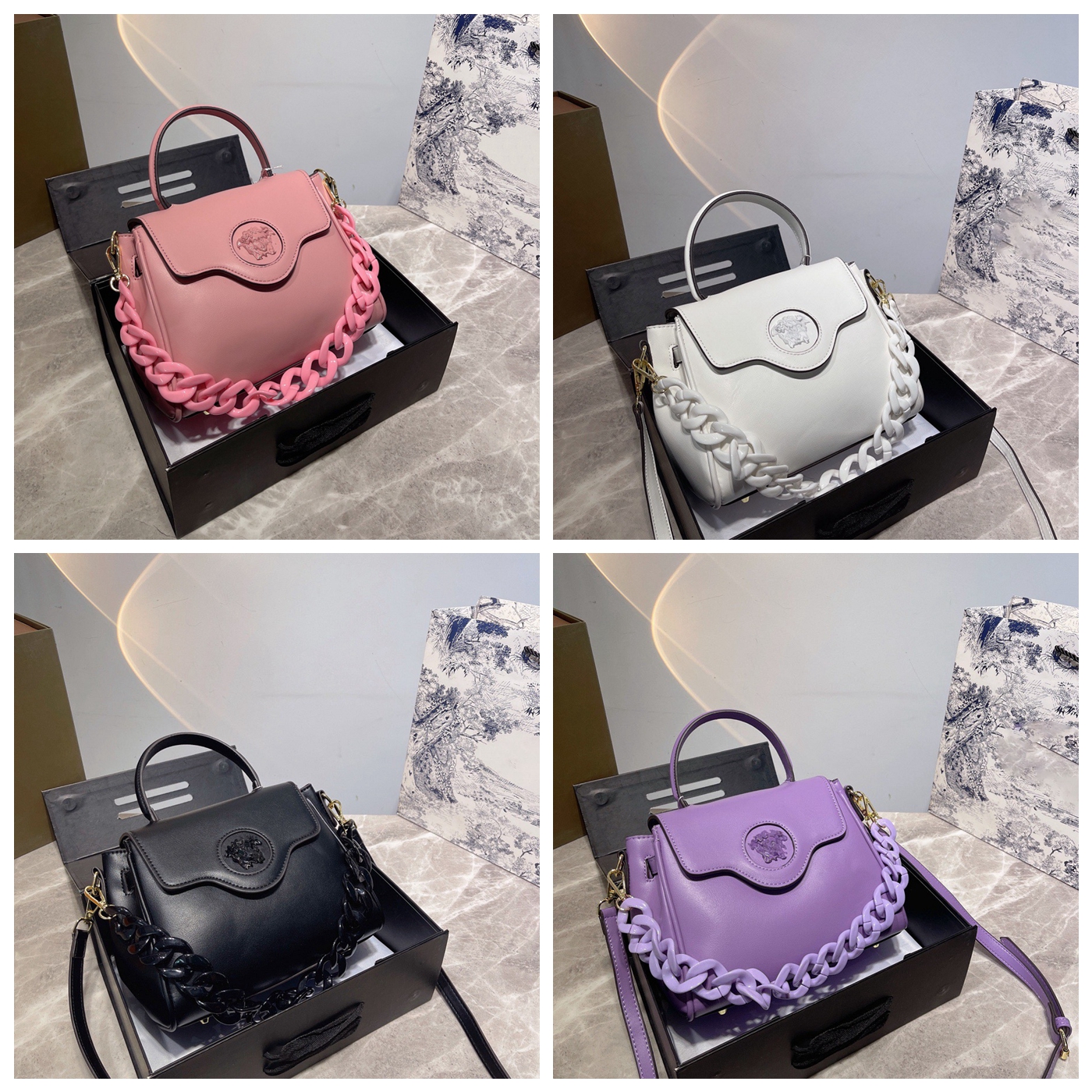 Fashion Luxury Purse Designer Bags Brand Handbags Labmskin Leather Cosmetic Shoulder Bag Crossbody Tote Messager Wallet Purses 24cm by dq01 S91 001, #box
Fashion Luxury Purse Designer Bags Brand Handbags Labmskin Leather Cosmetic Shoulder Bag Crossbody Tote Messager Wallet Purses 24cm by dq01 S91 001, #box