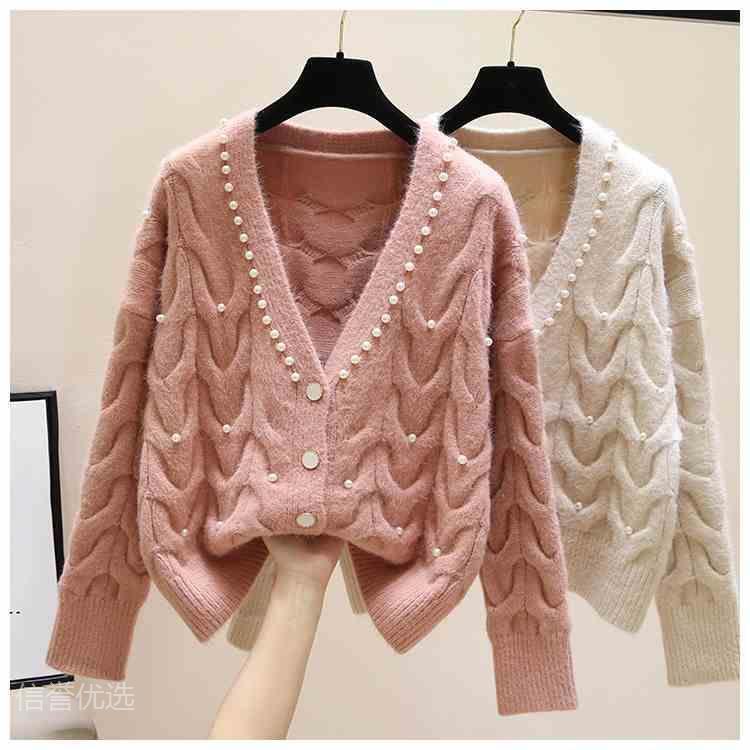 Women' Knits & Tees Sweet Beautiful Pearl Girl Women Knitted Cardigans Sweater Fashion Long Sleeve Loose Coat Casual Cloth Lady Solid Tops, Blue
Women' Knits & Tees Sweet Beautiful Pearl Girl Women Knitted Cardigans Sweater Fashion Long Sleeve Loose Coat Casual Cloth Lady Solid Tops, Blue