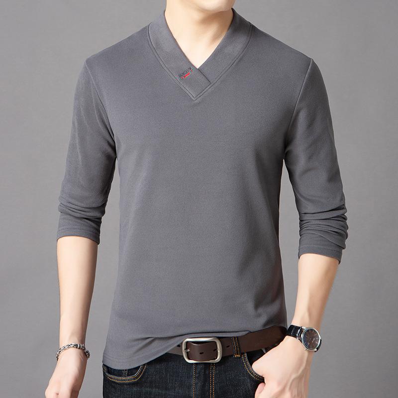 Men's T-Shirts 2022 Spring And Autumn Double-sided Cashmere Bottomed Shirt Long Sleeve T-Shirt Large V-neck Solid Colo, Black
Men's T-Shirts 2022 Spring And Autumn Double-sided Cashmere Bottomed Shirt Long Sleeve T-Shirt Large V-neck Solid Colo, Black