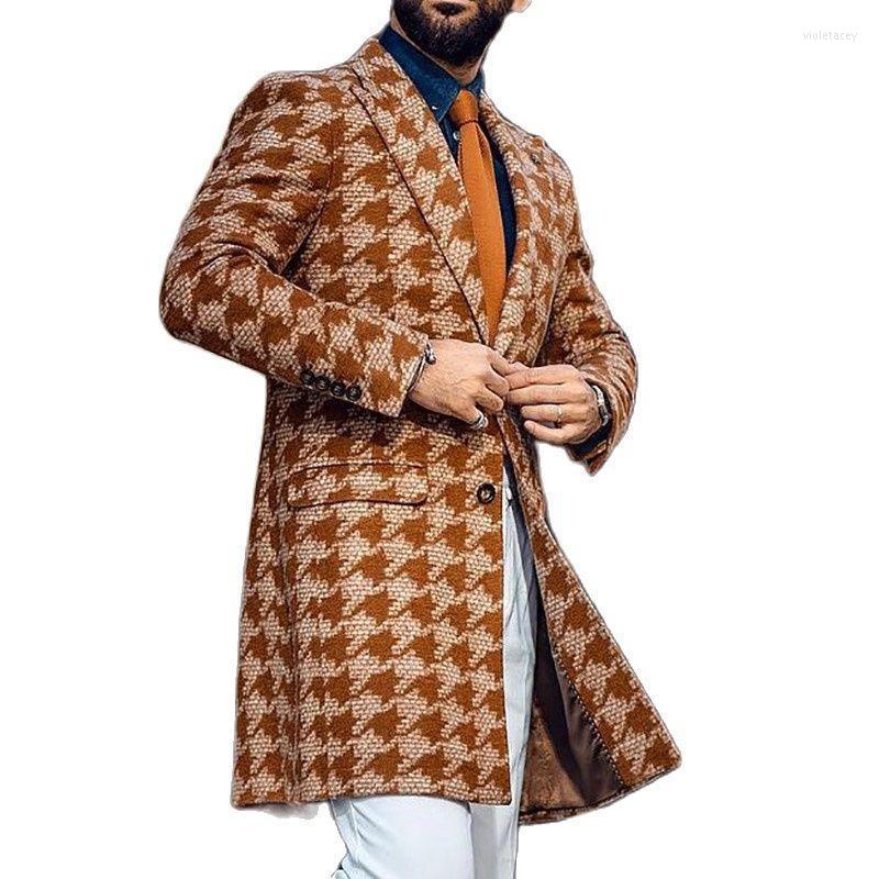 Men' Wool & Blends 2022 Winter Warm Casual Long Cardigan Jacket Men Fashion Single-breasted Coats Plaid Printed Mens Woolen Coat Viol22
Men' Wool & Blends 2022 Winter Warm Casual Long Cardigan Jacket Men Fashion Single-breasted Coats Plaid Printed Mens Woolen Coat Viol22