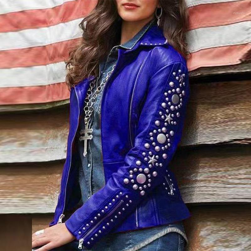 Women's Jackets Women Jaket Autumn Winter Womens Clothing Street Style PU Leather Jacket Long Sleeve Coat Slim Streetwear Zipper Lady, Blue
Women's Jackets Women Jaket Autumn Winter Womens Clothing Street Style PU Leather Jacket Long Sleeve Coat Slim Streetwear Zipper Lady, Blue