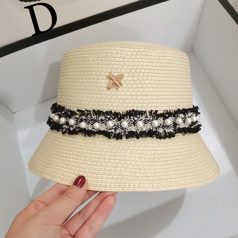 Wide Brim Hats Ladies Sun Bucket Small Bee Straw Hat European And American Retro Braided Female Sunshade Flat Cap Visors HatsWide, White
Wide Brim Hats Ladies Sun Bucket Small Bee Straw Hat European And American Retro Braided Female Sunshade Flat Cap Visors HatsWide, White