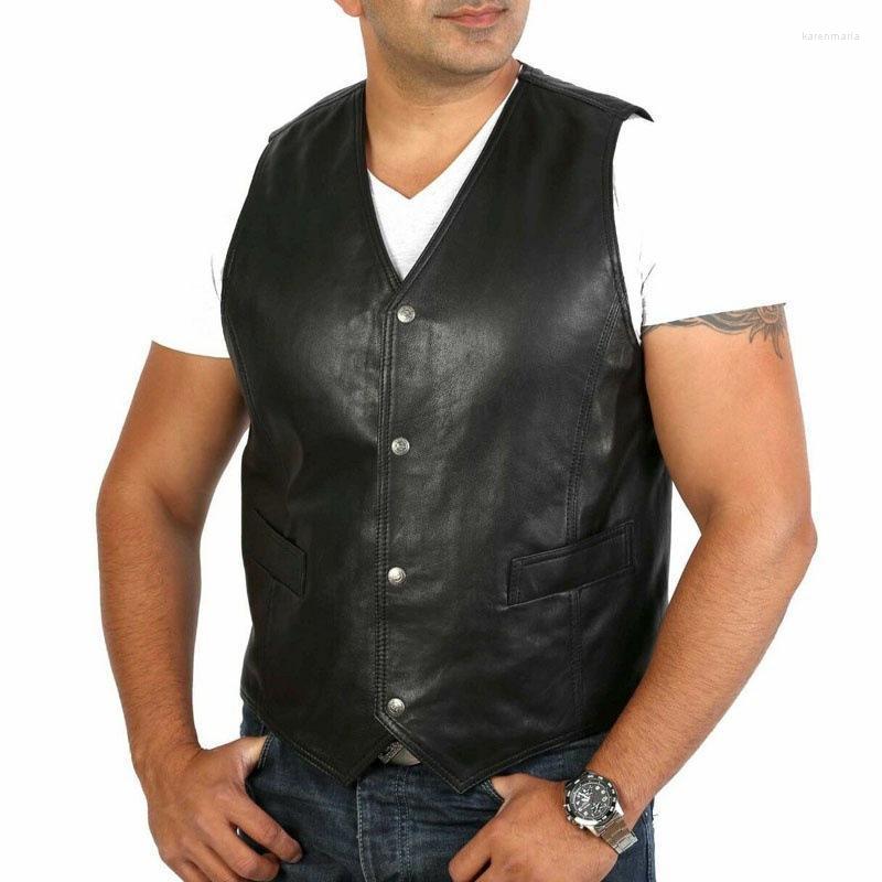 Men' Vests 2022 Fashion Casual PU Leather Vest Kare22, Black
Men' Vests 2022 Fashion Casual PU Leather Vest Kare22, Black