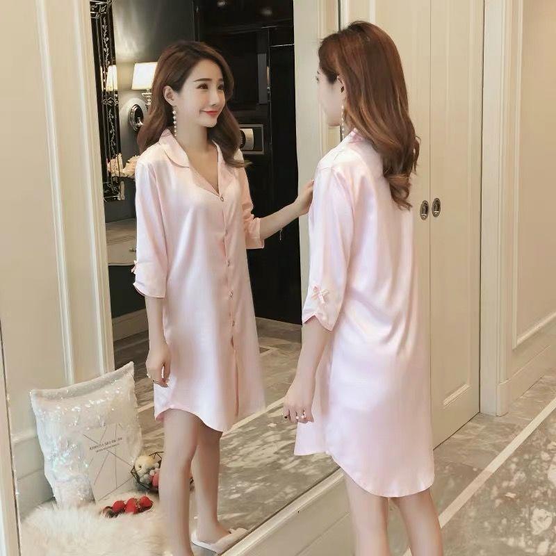 Women's Sleepwear Tufaha Spring And Autumn Shirts, Pajamas, Short Sleeves, Large Size, Women Nightgown, 01white
Women's Sleepwear Tufaha Spring And Autumn Shirts, Pajamas, Short Sleeves, Large Size, Women Nightgown, 01white