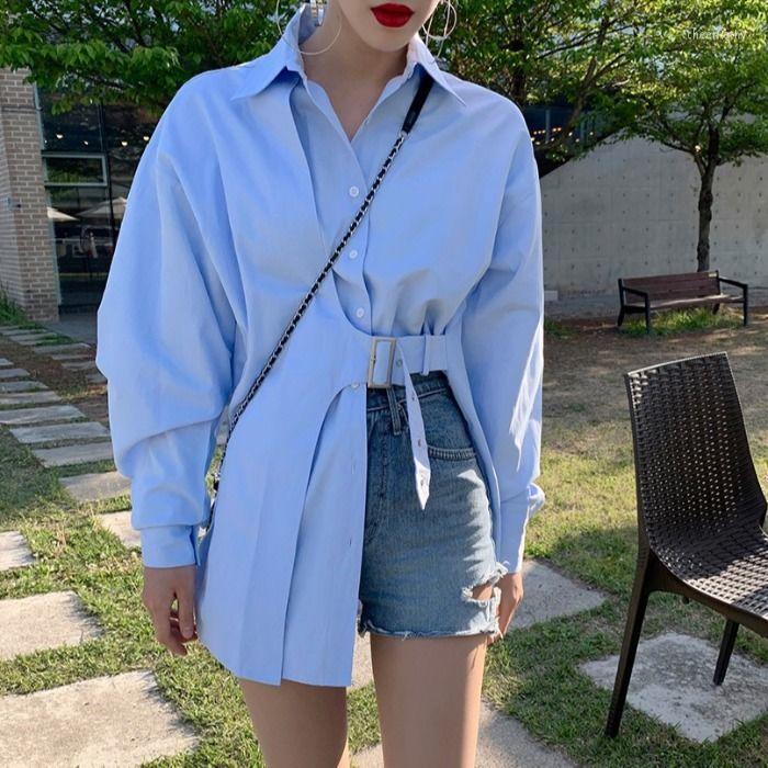 Women's Blouses & Shirts Women Blouse Spring Elegant Summer Button Long Sleeve Loose Lady White Tops E1Women's Chee22, Blue
Women's Blouses & Shirts Women Blouse Spring Elegant Summer Button Long Sleeve Loose Lady White Tops E1Women's Chee22, Blue