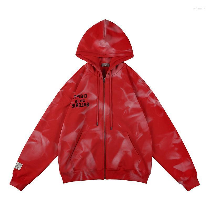 Men's Hoodies & Sweatshirts Hoodie Jacket Autumn And Winter Fashion Hip-hop High Street Spray Color Plus Cashmere Loose CardiganMen's Rowe22, Red
Men's Hoodies & Sweatshirts Hoodie Jacket Autumn And Winter Fashion Hip-hop High Street Spray Color Plus Cashmere Loose CardiganMen's Rowe22, Red