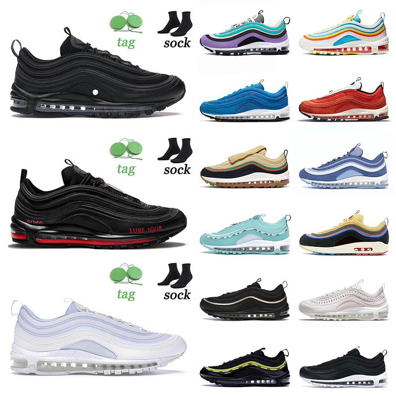 Hotting Selling 97s Mens Running Shoes MSCHF x INRI Jesus Cowboys Fan Silver Bullet Cork Obsidian All-Over Print Black Red Womens Sneakers Trainers Size 36-45, C1 the future 36-40
Hotting Selling 97s Mens Running Shoes MSCHF x INRI Jesus Cowboys Fan Silver Bullet Cork Obsidian All-Over Print Black Red Womens Sneakers Trainers Size 36-45, C1 the future 36-40